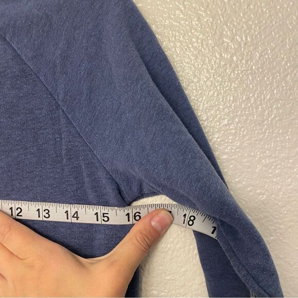 Old Navy french terry Sweatshirt long sleeve winter fall cozy Dress blue M 10-12 - Picture 5 of 7